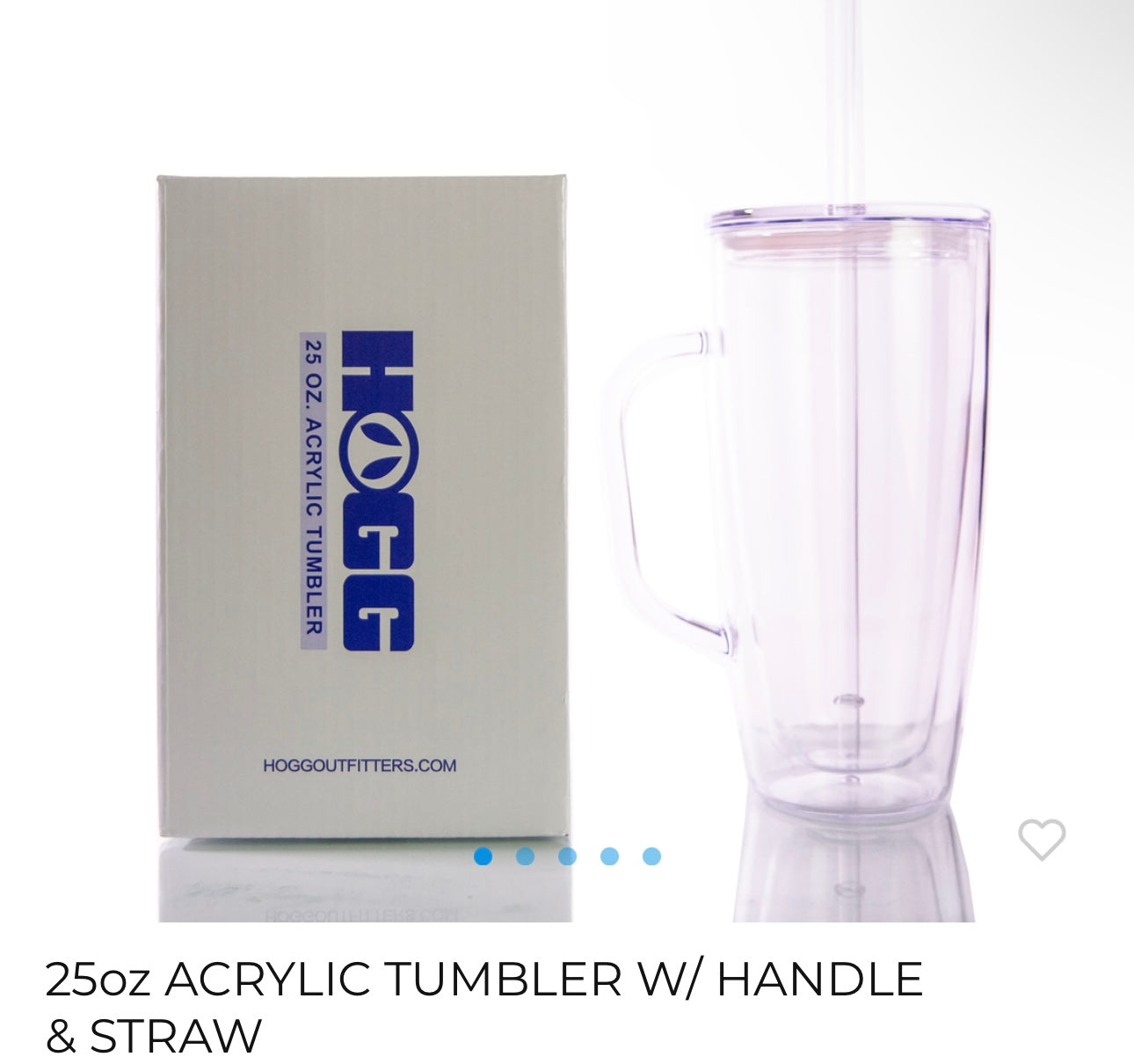 25oz Acrylic Snow Globe Tumbler