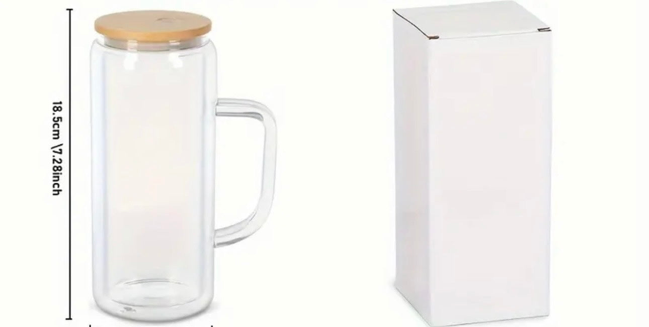 15oz Glass Snow Globe w/Handle